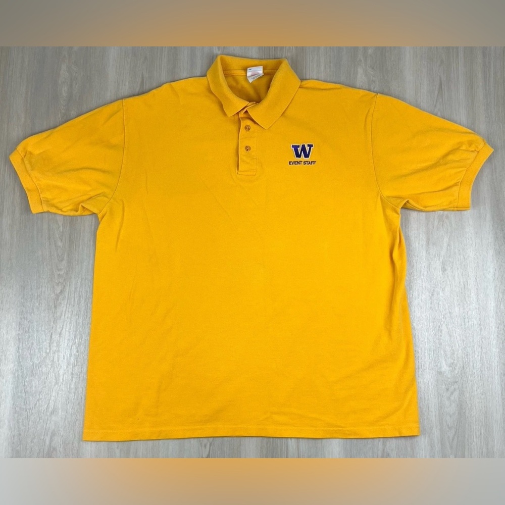 University of Washington Huskies Embroidered Event Staff Polo Shirt Mens XL VTG